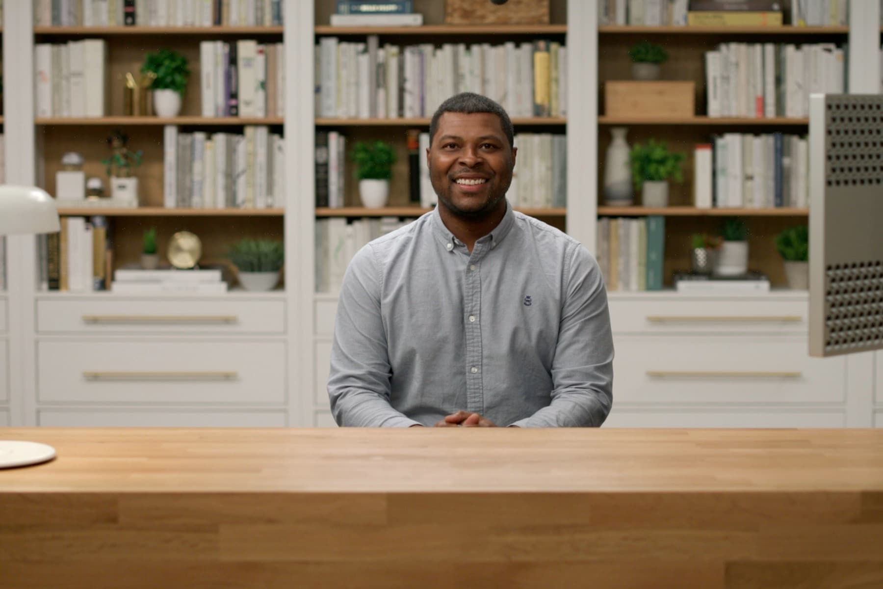 Tony Gilharry at his desk